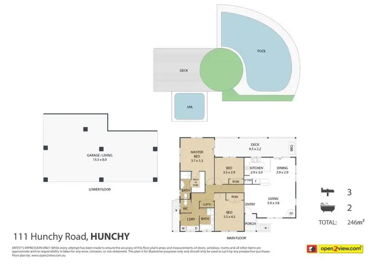 Floorplan of Homely house listing, 111 Hunchy Road, Hunchy QLD 4555