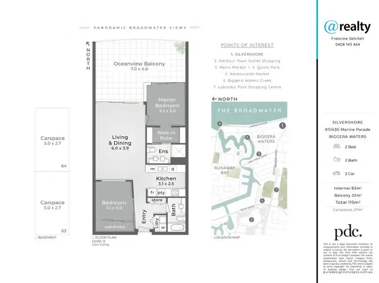 Floorplan of Homely apartment listing, 911/430 Marine Parade, Biggera Waters QLD 4216