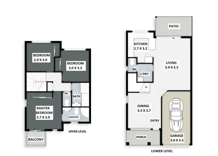 Floorplan of Homely townhouse listing, 15/1 HERVEY ST, Pacific Pines QLD 4211