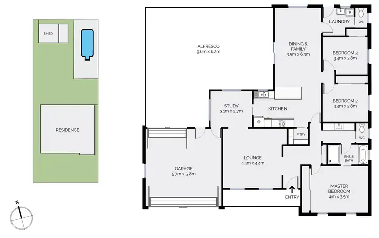 Floorplan of Homely house listing, 10 Hobson Close, Eglinton NSW 2795