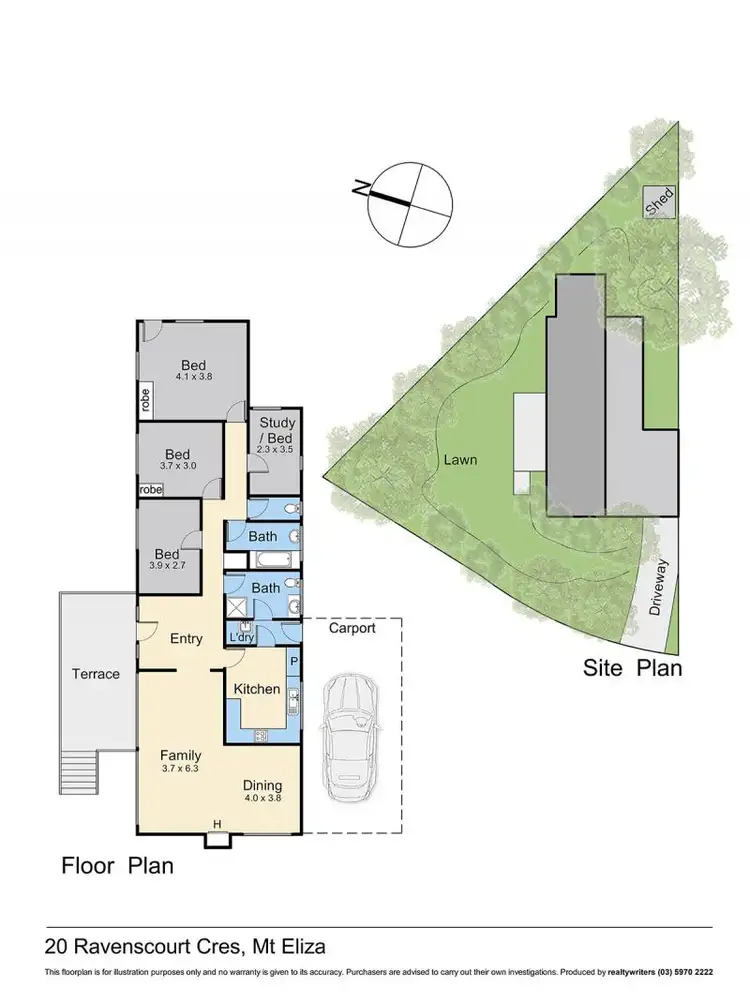 Floorplan of Homely house listing, 20 Ravenscourt Crescent, Mount Eliza VIC 3930