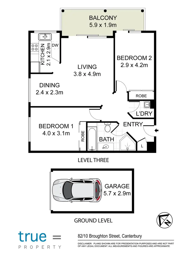 Floorplan of Homely apartment listing, 82/10-12 Broughton Street, Canterbury NSW 2193