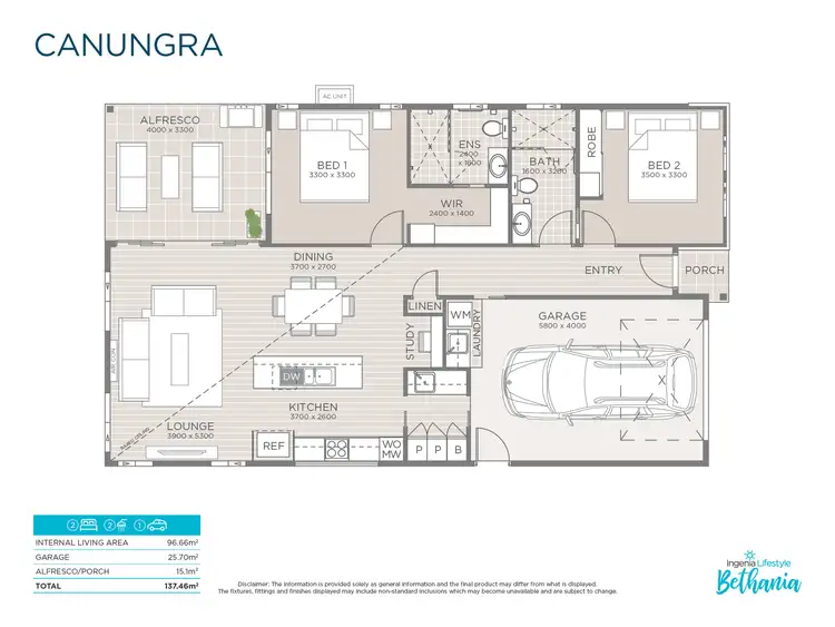 Floorplan of Homely retirement listing, 283/41 Radke Road, Bethania QLD 4205