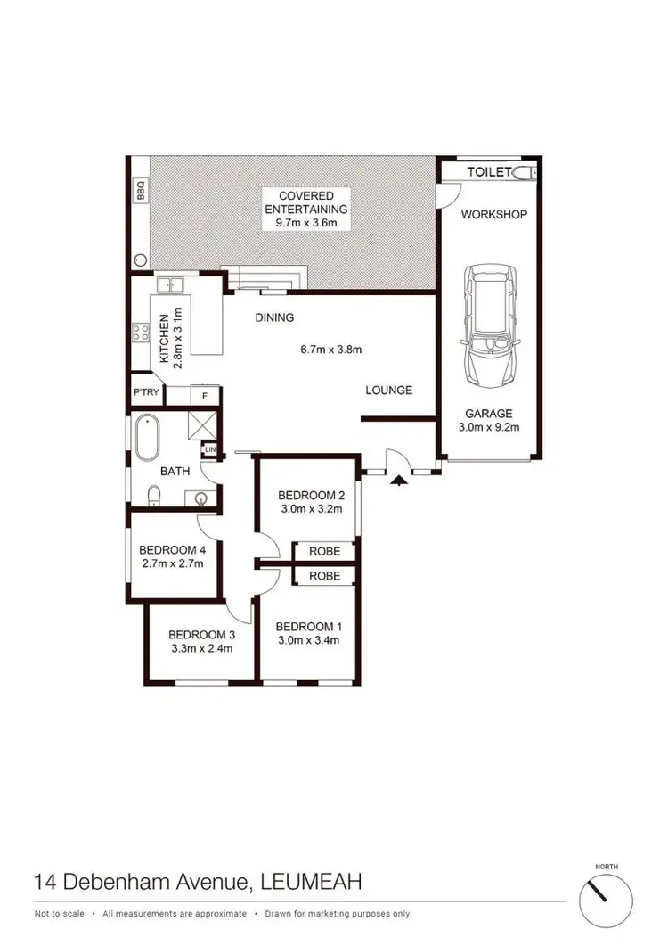 Floorplan of Homely house listing, 14 Debenham Avenue, Leumeah NSW 2560