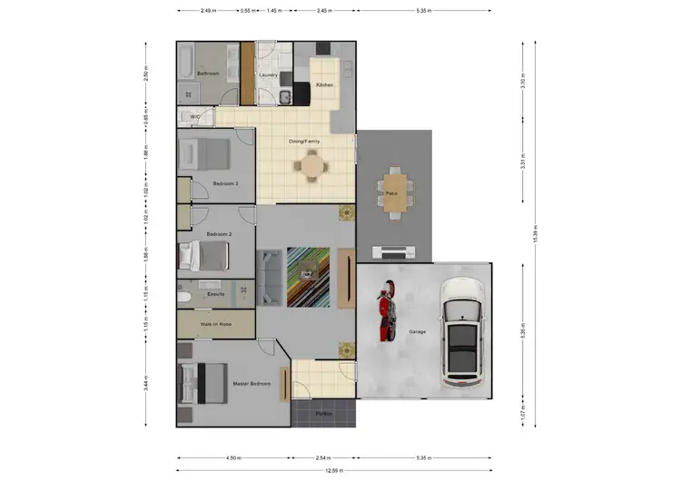 Floorplan of Homely unit listing, 18 Mcgregor Street, Muswellbrook NSW 2333