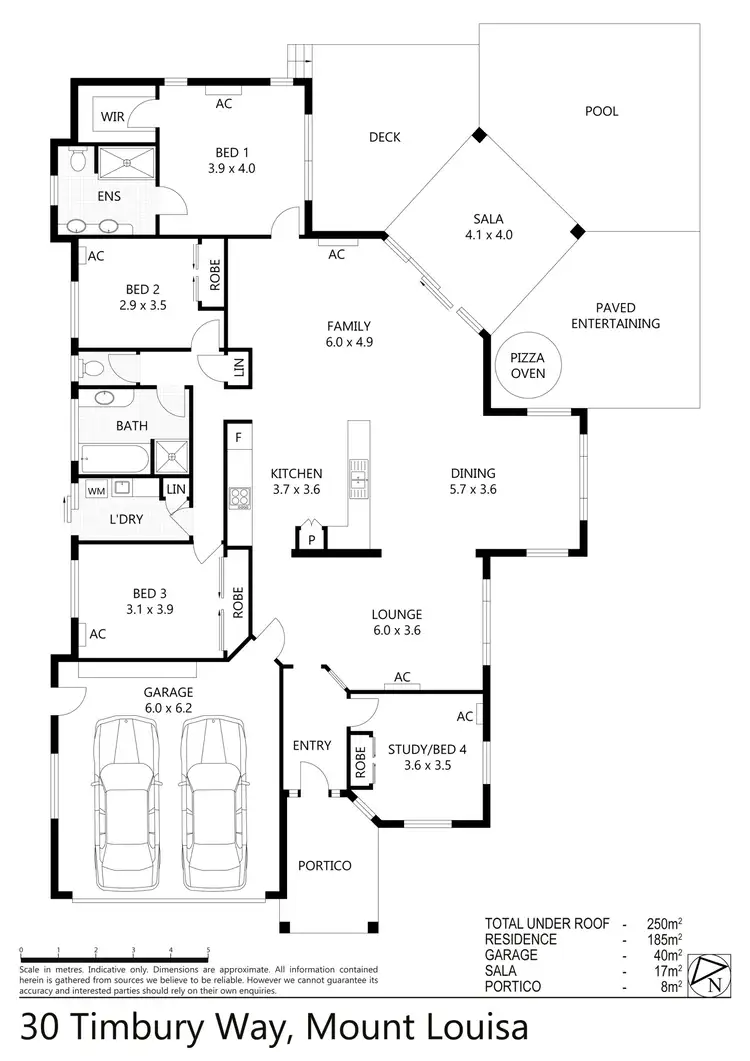 Floorplan of Homely house listing, 30 Timbury Way, Mount Louisa QLD 4814