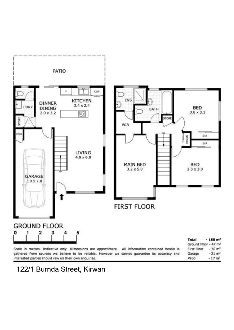 Floorplan of Homely townhouse listing, 122/1-19 Burnda Street, Kirwan QLD 4817