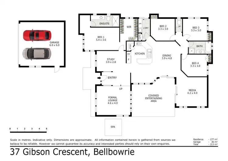 Floorplan of Homely house listing, 37 Gibson Crescent, Bellbowrie QLD 4070