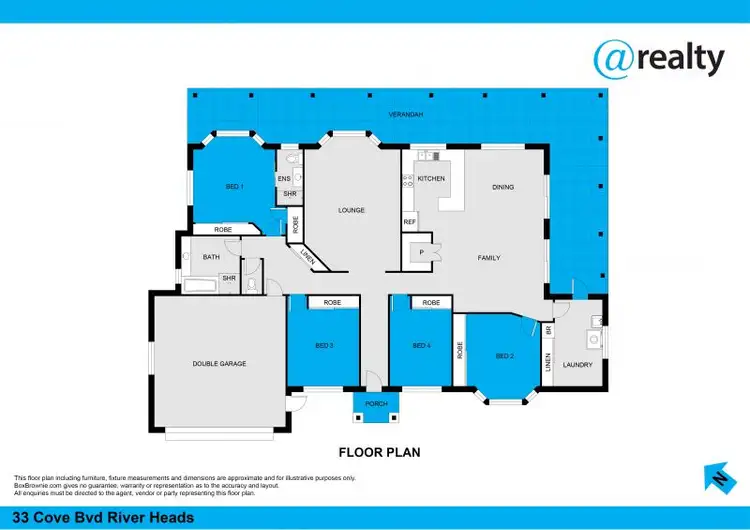 Floorplan of Homely house listing, 33 Cove Boulevard, River Heads QLD 4655