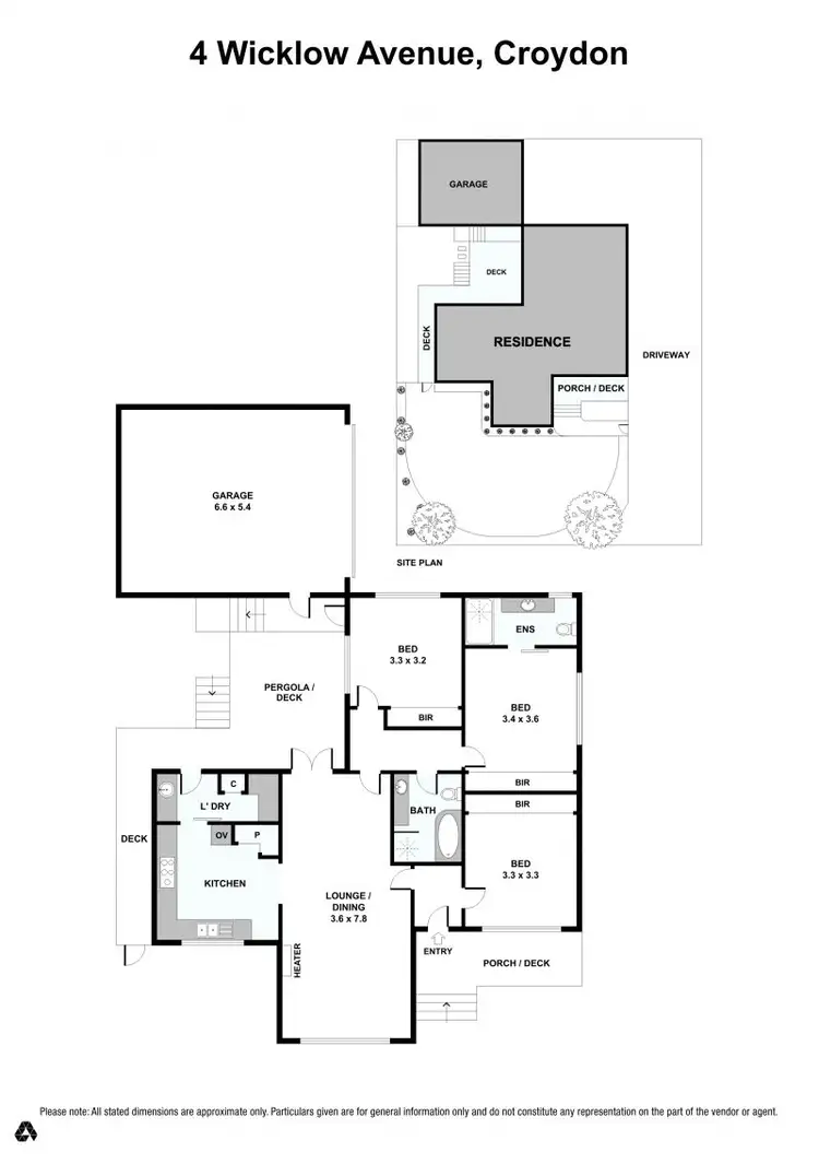 Floorplan of Homely house listing, 4 Wicklow Avenue, Croydon VIC 3136