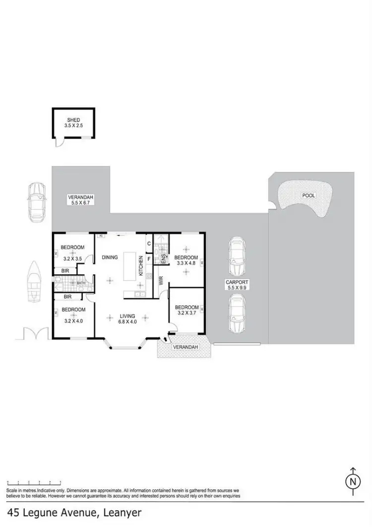 Floorplan of Homely house listing, 45 Legune Avenue, Leanyer NT 812