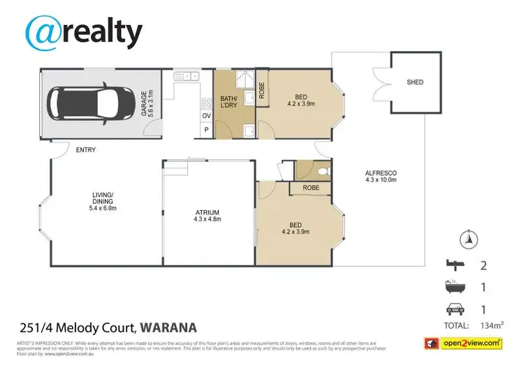 Floorplan of Homely unit listing, 251/4 Melody Court, Warana QLD 4575
