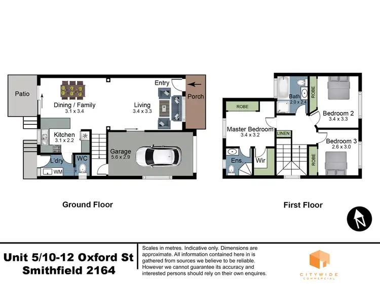 Floorplan of Homely townhouse listing, Unit 5 10 - 12 oxford street, Smithfield NSW 2164