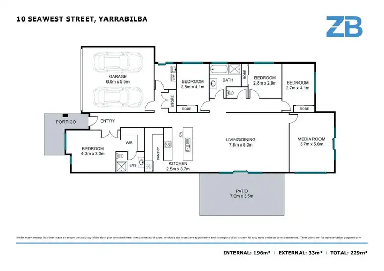 Floorplan of Homely house listing, 10 Seawest Street, Yarrabilba QLD 4207