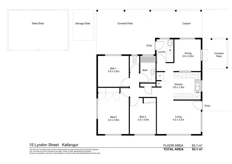 Floorplan of Homely house listing, 15 Lyndon Street, Kallangur QLD 4503