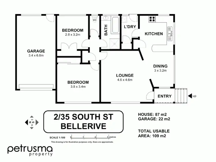 Floorplan of Homely house listing, 2/35 South Street, Bellerive TAS 7018