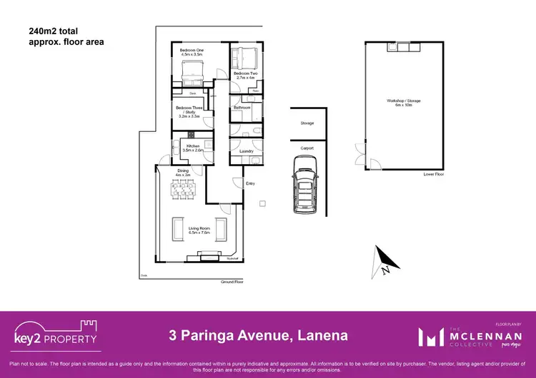 Floorplan of Homely house listing, 3 Paringa Avenue, Lanena TAS 7275
