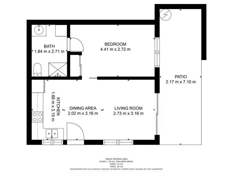 Floorplan of Homely unit listing, 115/17 Newman Street, Caboolture QLD 4510
