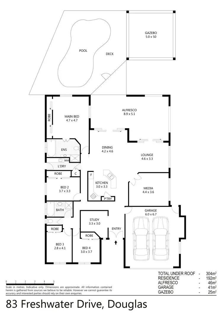 Floorplan of Homely house listing, 83 Freshwater Drive, Douglas QLD 4814