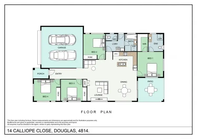 Floorplan of Homely house listing, 14 Calliope Close, Douglas QLD 4814