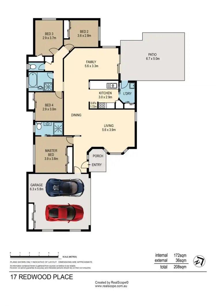 Floorplan of Homely house listing, 17 Redwood Place, The Gap QLD 4061