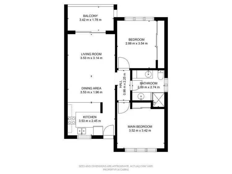 Floorplan of Homely apartment listing, 26/549 Varley Street, Yorkeys Knob QLD 4878
