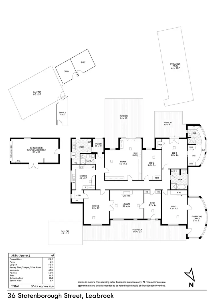 Floorplan of Homely house listing, 36 Statenborough Street, Leabrook SA 5068