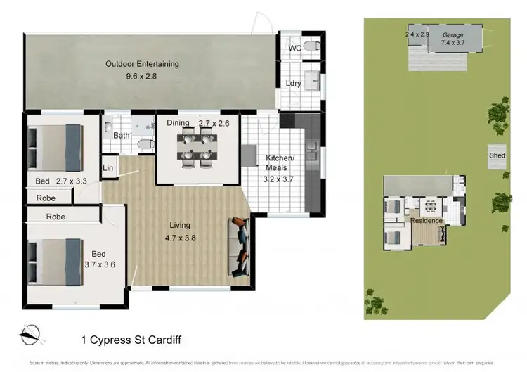 Floorplan of Homely house listing, 1 Cypress Street, Cardiff NSW 2285