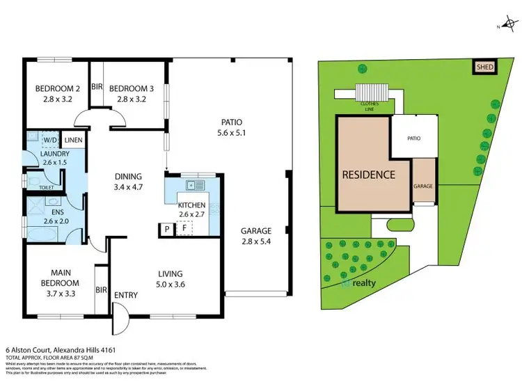 Floorplan of Homely house listing, 6 Alston Court, Alexandra Hills QLD 4161