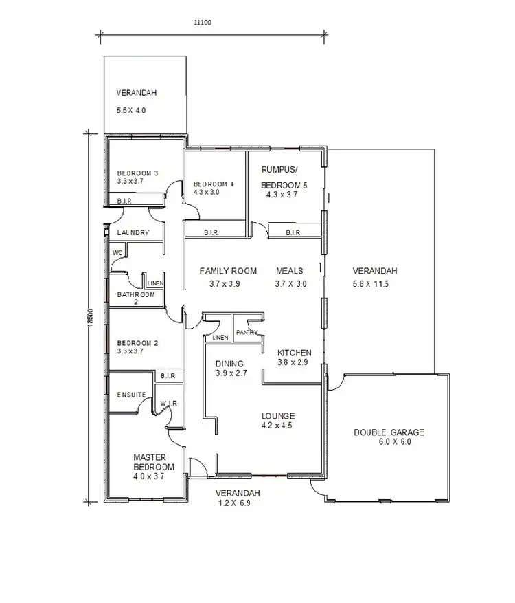 Floorplan of Homely house listing, 4 Devonshire Crescent, Old Reynella SA 5161