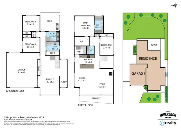 Floorplan of Homely house listing, 55 Boys Home Road, Newhaven VIC 3925