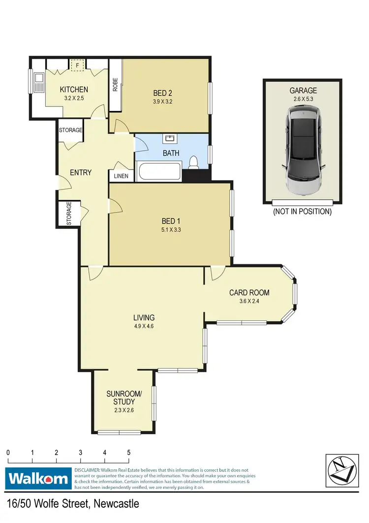 Floorplan of Homely apartment listing, 16/50 Wolfe Street, The Hill NSW 2300