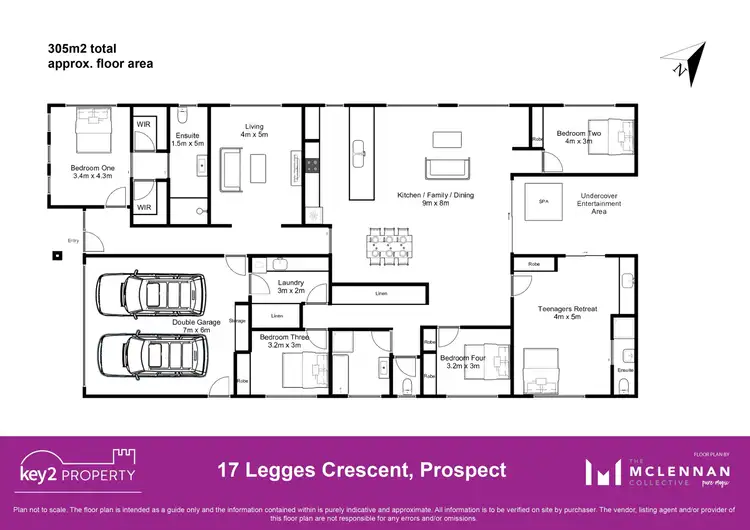 Floorplan of Homely house listing, 17 Legges Crescent, Prospect TAS 7250