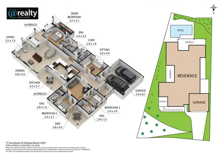 Floorplan of Homely house listing, 15 Dunebean Drive, Banksia Beach QLD 4507