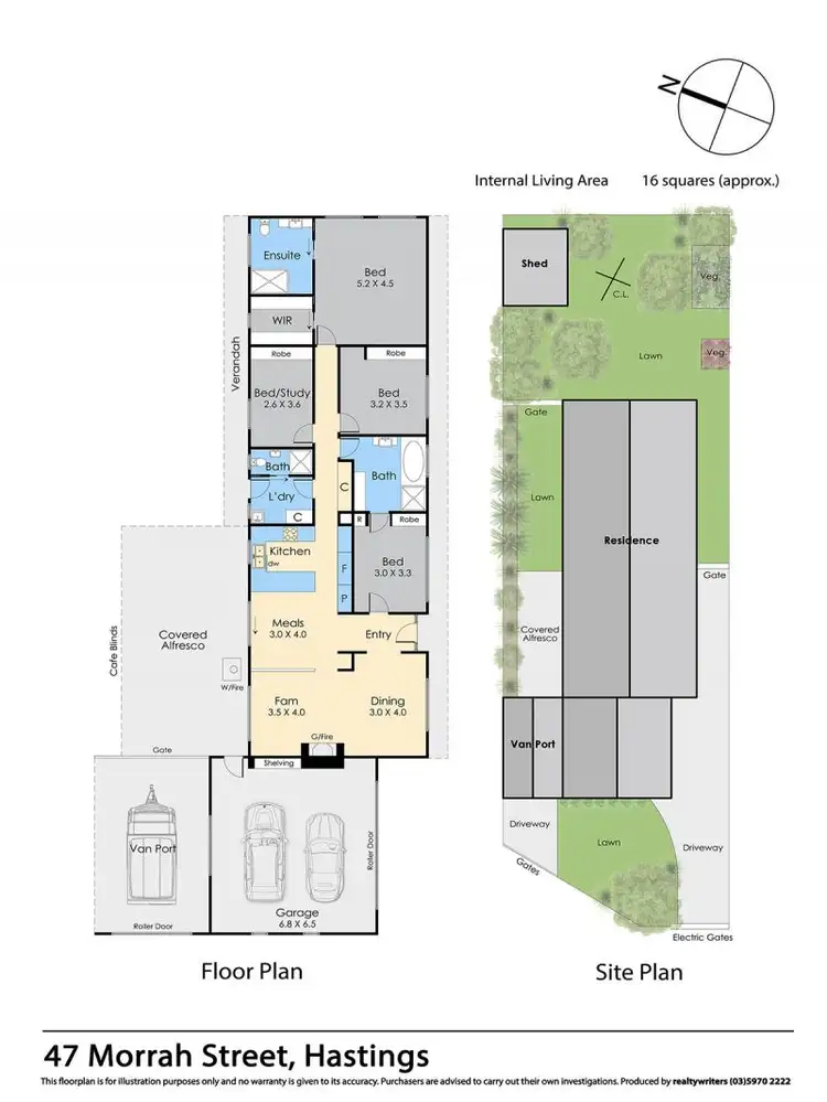Floorplan of Homely house listing, 47 Morrah Street, Hastings VIC 3915