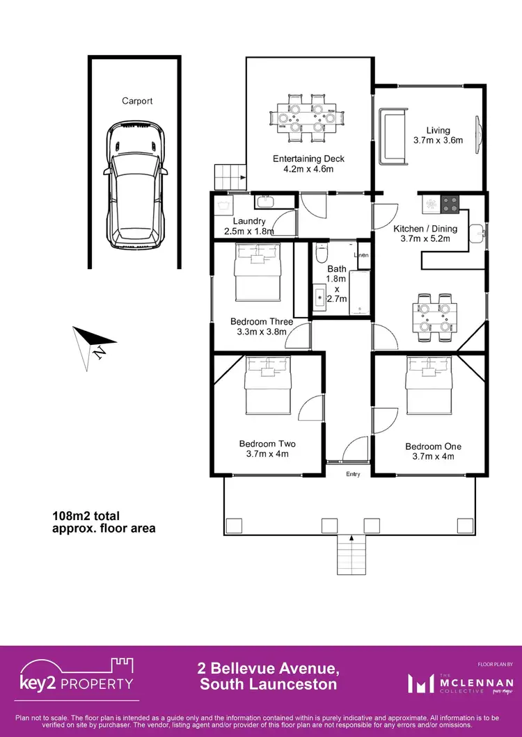 Floorplan of Homely house listing, 2 Bellevue Avenue, South Launceston TAS 7249