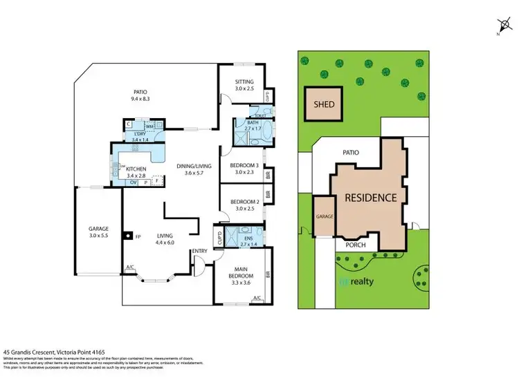 Floorplan of Homely house listing, 45 Grandis Crescent, Victoria Point QLD 4165