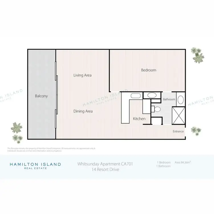 Floorplan of Homely apartment listing, WHA CA701/14 Resort Drive, Hamilton Island QLD 4803