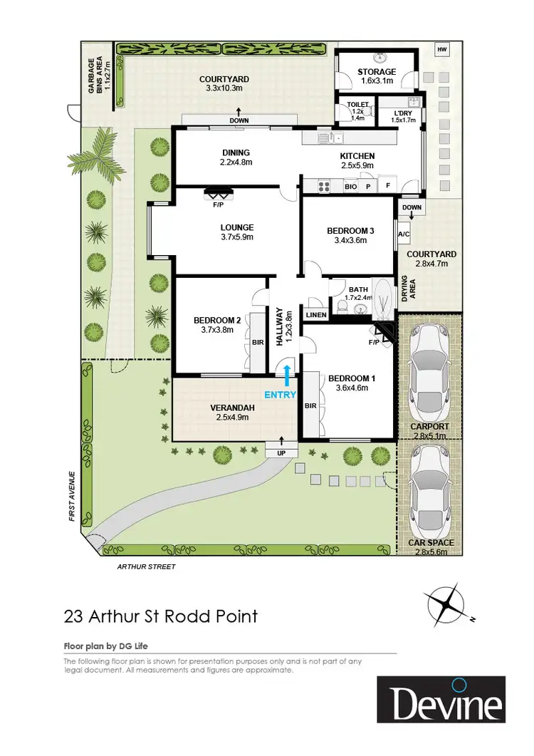 Floorplan of Homely house listing, 23 Arthur Street, Rodd Point NSW 2046