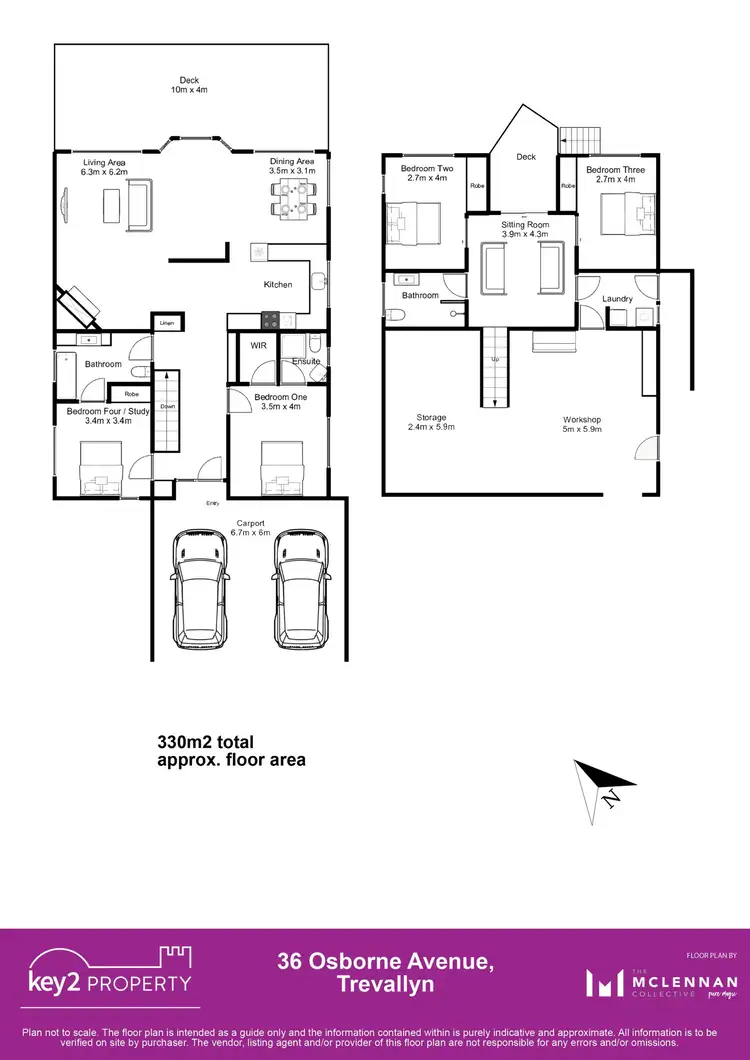 Floorplan of Homely house listing, 36 Osborne Avenue, Trevallyn TAS 7250