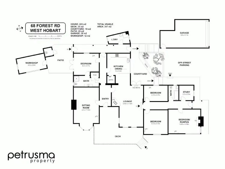Floorplan of Homely house listing, 68 Forest Road, West Hobart TAS 7000