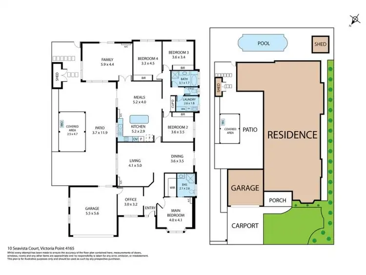 Floorplan of Homely house listing, 10 Seavista Court, Victoria Point QLD 4165