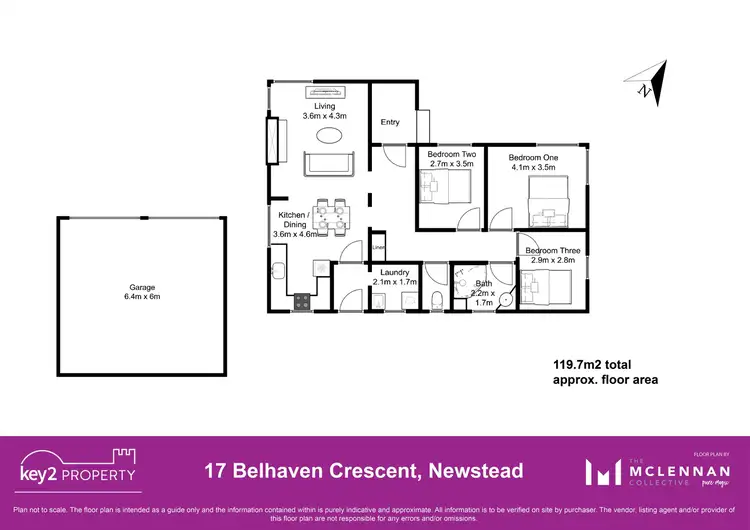 Floorplan of Homely house listing, 17 Belhaven Crescent, Newstead TAS 7250
