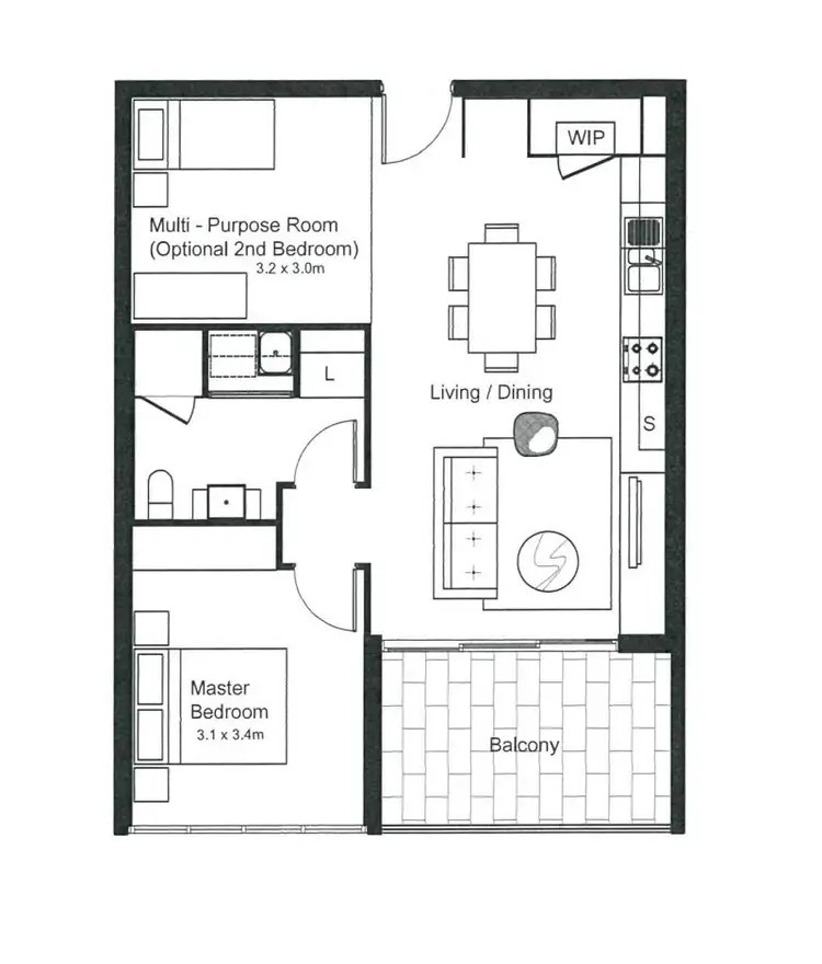 Floorplan of Homely apartment listing, 804/6 Land Street, Toowong QLD 4066