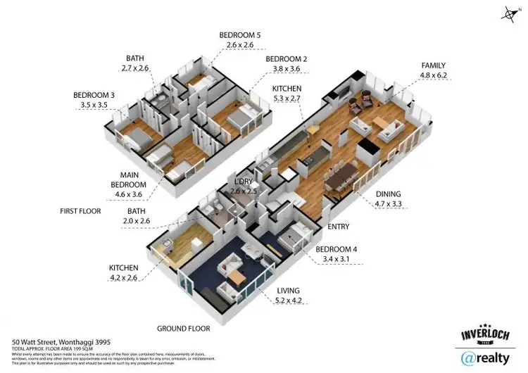 Floorplan of Homely house listing, 50 Watt Street, Wonthaggi VIC 3995