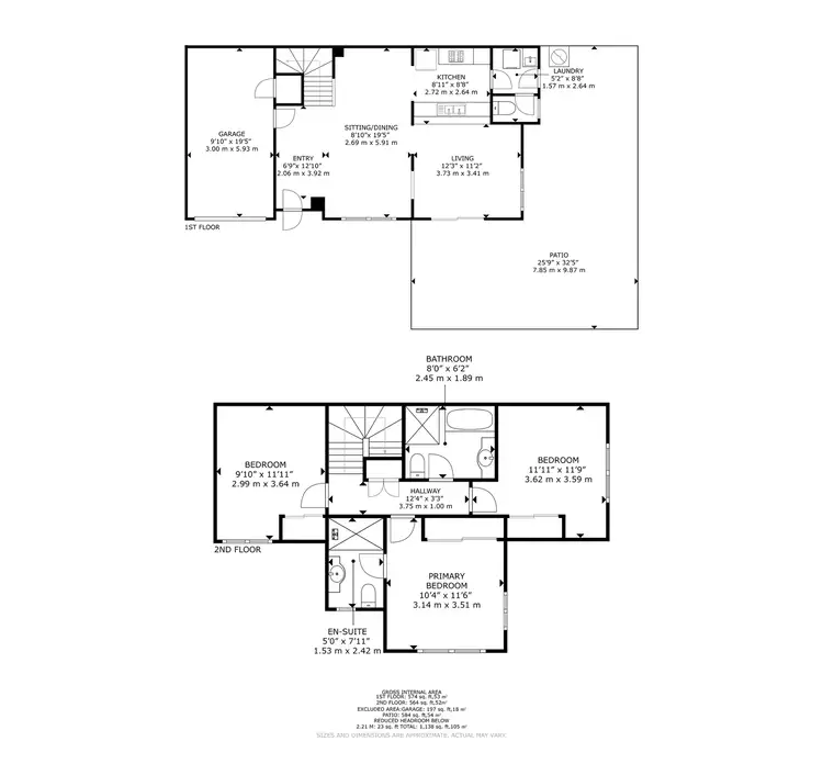 Floorplan of Homely townhouse listing, 14/583 Wondall Road, Tingalpa QLD 4173