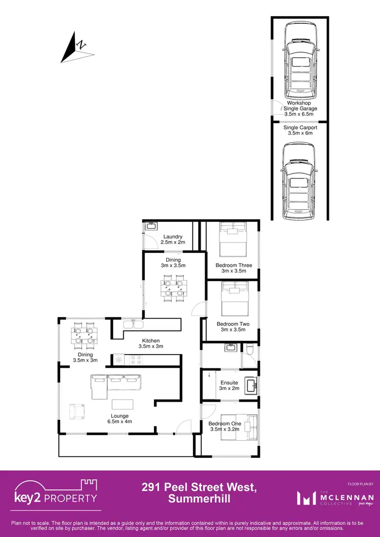 Floorplan of Homely house listing, 291 Peel Street, Summerhill TAS 7250