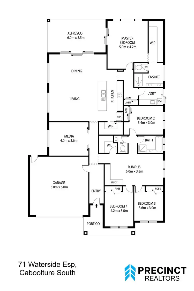Floorplan of Homely house listing, 71 Waterside Esplanade, Caboolture South QLD 4510
