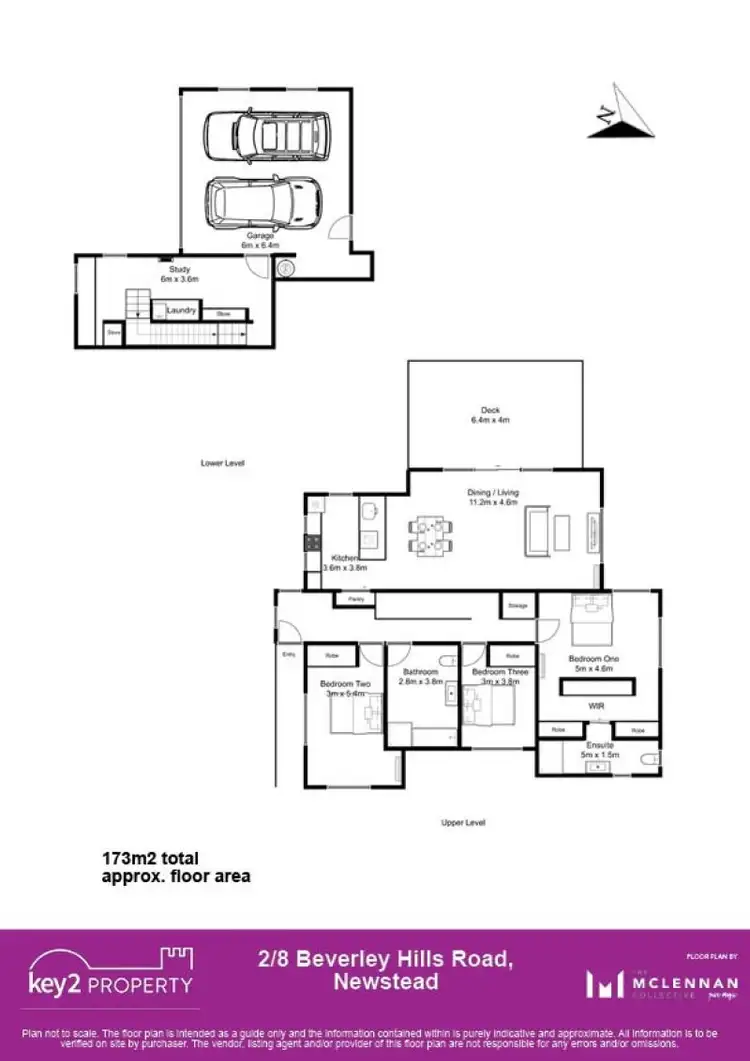 Floorplan of Homely unit listing, 2/8 Beverley Hills Road, Newstead TAS 7250