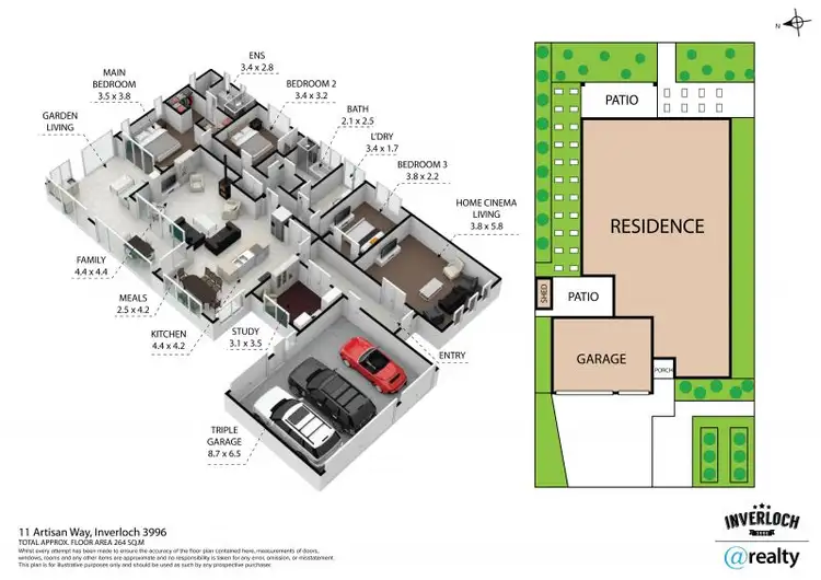 Floorplan of Homely house listing, 11 Artisan Way, Inverloch VIC 3996